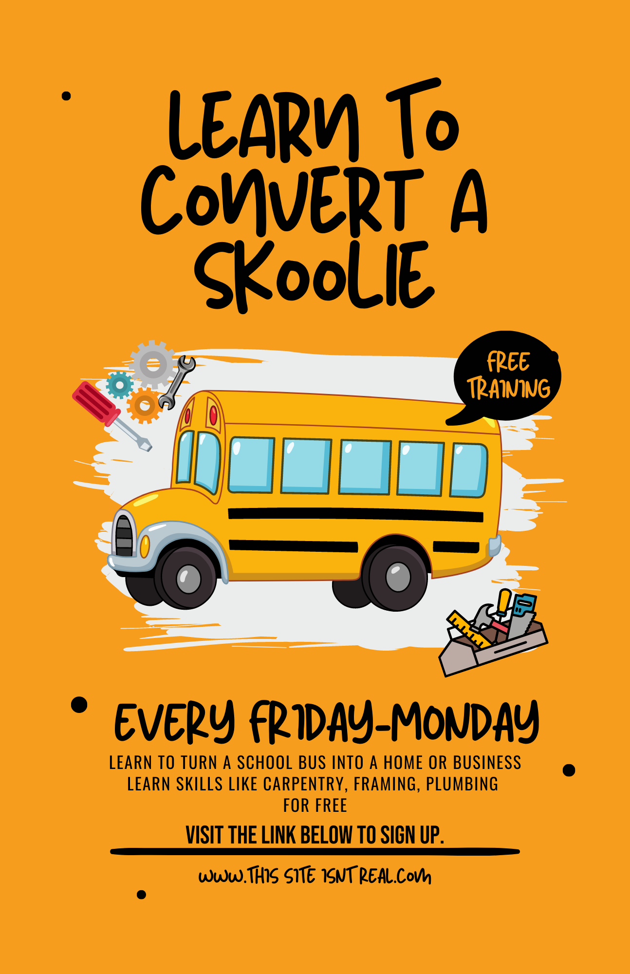 Skoolie Conversion Flyer